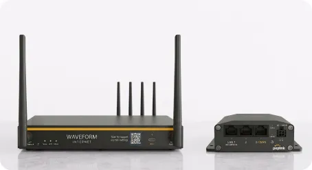 Pre-configured Peplink router and modem